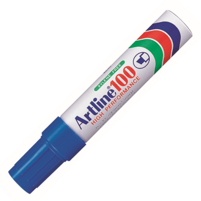 Marcador Permanente Artline 100 Recargable Azul