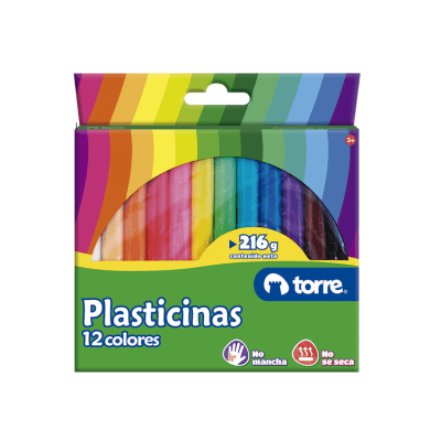 Plasticina Torre Imagia 12 Colores