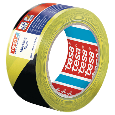Cinta Delimitadora Tesa 50 mm x 33 m Amarillo Negro