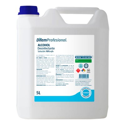 ALCOHOL 5 LT DESNATURALIZADO 70 % DIFEM           