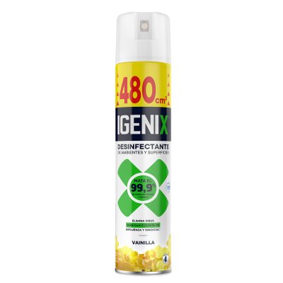 Desinfectante en Aerosol Igenix Antibacterial Vainilla 480 cc