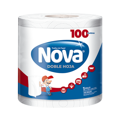 Toalla de Papel Nova Gigante 1 Rollo 100 M