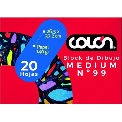 Block Dibujo Colon 99 1/8 Medium 20 Hojas