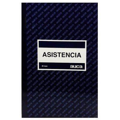 Libro asistencia Auca 26 Hoja.