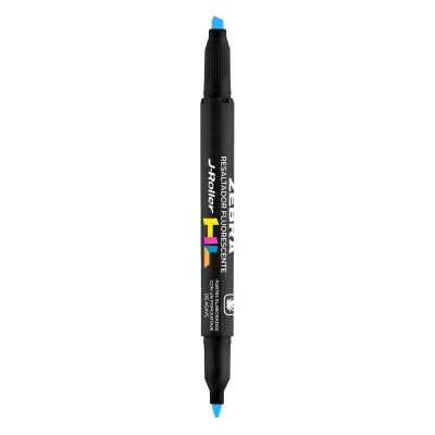 Destacador de Bolsillo Zebra J-Roller Doble Punta Azul