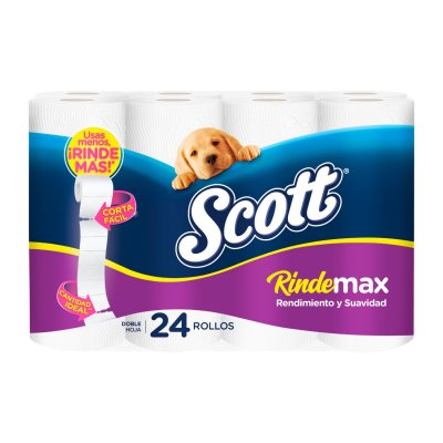 Papel Higiénico Scott Rindemax Doble Hoja 24 Rollos