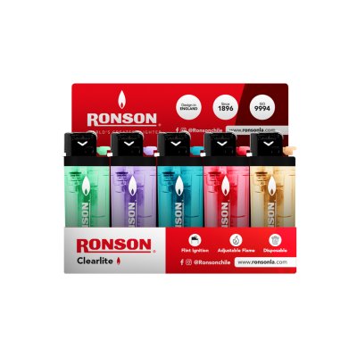 Encendedor Ronson Clearlite 20 Unidades
