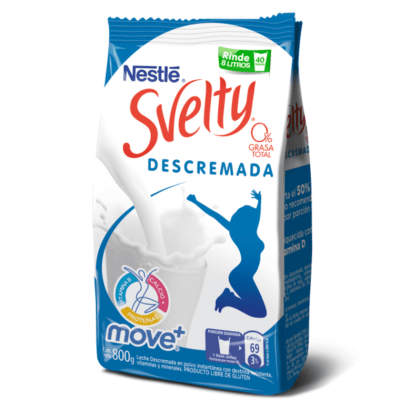 Leche en Polvo Svelty Descremada Move+ 800 g