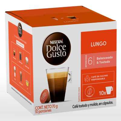 Cápsula de Café Dolce Gusto Lungo 10 Cápsulas