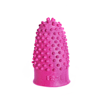 Dedal de Goma N° 12 Rosado Bolsa de 12 Unidades