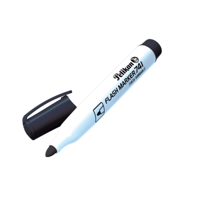 Plumón Pizarra Pelikan 741 Punta Redonda Negro