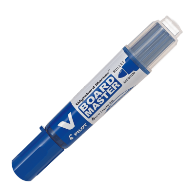 Plumón de Pizarra Pilot Vboard Recargable Cartucho Azul