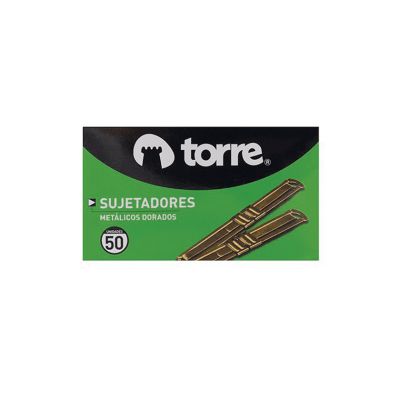 Accoclip Torre 11732 Dorado Caja de 50 Unidades