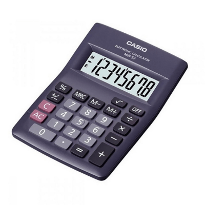 Calculadora Básica Escritorio Casio 8 Dígitos MW-5VBK