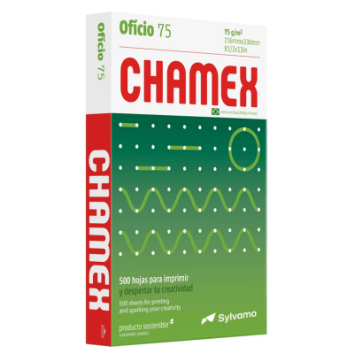 Papel Fotocopia Chamex Oficio Multipropósito 75 g 500 Hojas