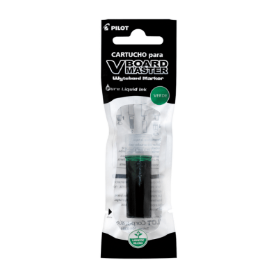 Cartucho de Tinta Pilot para Plumón de Pizarra Vboard Verde