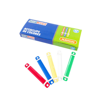 Accoclip Selloffice Plástico Colores 50 Unidades