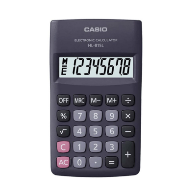 Calculadora Básica Bolsillo Casio 8 Dígitos Hl-815L