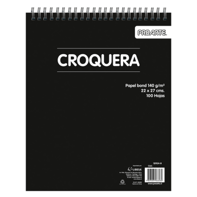Croquera Proarte 22X27 cm 100