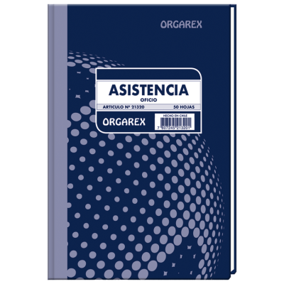 Libro Asistencia Orgarex 21320 50 Hojas