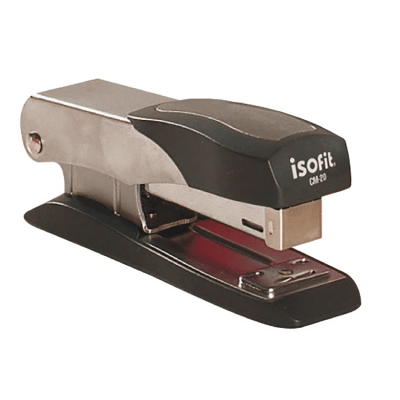 Corchetera Isofit CM-20 25 Hojas Pequeña Gris