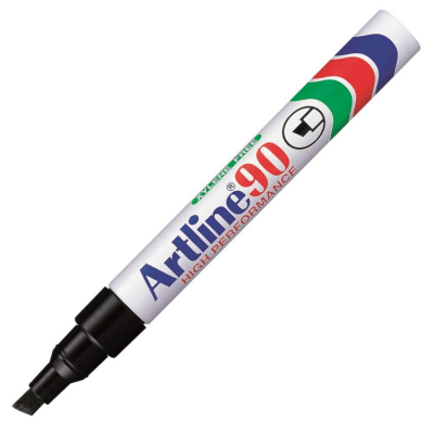 Marcador Permanente Artline 90 Recargable Negro