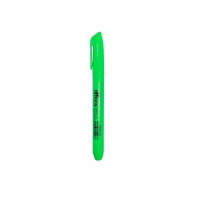 Destacador Offione Tipo Lápiz Verde Fluorescente