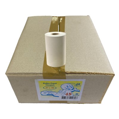Rollo Térmico Millantue 57mm X 40 M 40 Unidades
