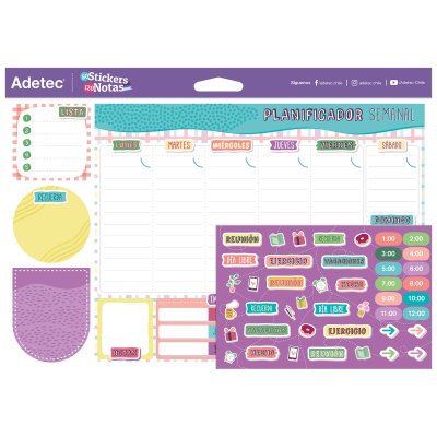 PLANIFICADOR PARA ESCRITORIO SEMANAL ADETEC 30HJ 