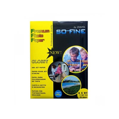 PAPEL FOTOGRA CARTA 120GR 20 HJ.GLOSSY DIAZOL 