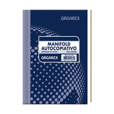 LIBRETA MANIFOLD TRIPLICADO AUTOCOP ORGAREX 50 HJ 