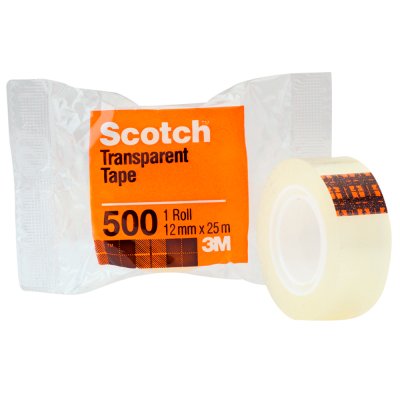 Cinta Adhesiva 3M Scotch Cristal 12 mm X 25 mts