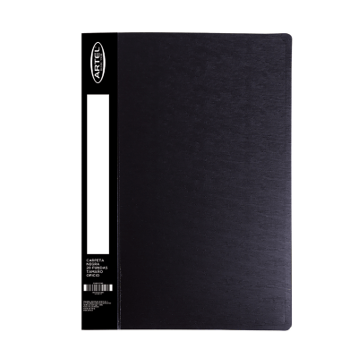 Carpeta Artel Negro Oficio 20 Fundas