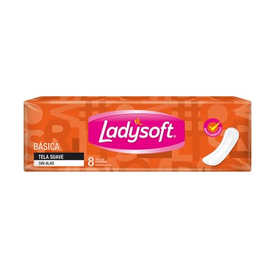 Toallas Higiénicas Ladysoft Básica Paquete de 8 Unidades