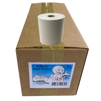 Rollo térmico Millantu 80mm x 80 mt x 13mm 20 unidades