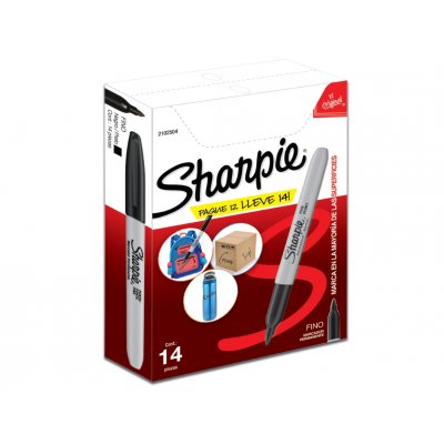 Marcador multiuso Sharpie Negro caja 12+2 unidades